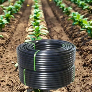 PE Polyethylene Black Plain Drip Irrigation Pipe for Farming & Agriculture