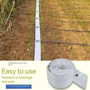 PE Pre drilled Drip Main Pipe White 2.5 4.5” Customizable Hole Spacing UV resistant Compatible with Sprinkler & Drip Systems