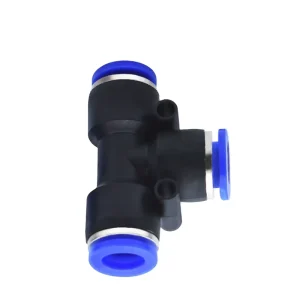 PE Series Plastic 4 6 8 10 12 16MM T tee Pneumatic Fittings Quick Hose Connector