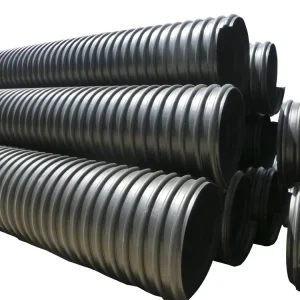 PE Virgin Material Steel Belt Corrugated Plastic Pipe