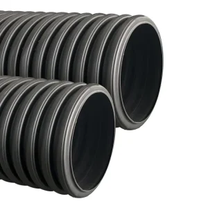 PE100 Double Wall Corrugated Pipe for Sewage HDPE 400mm Underground Drainage Corrugated Plastic Tubes for Plumbing