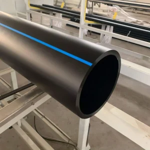 PE100 HDPE Flexible High Pressure Pipe for Water Supply SDR11 Stripe Underground Laying