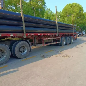 PE100 HDPE High Pressure Pipe PN8 PN16 SDR17 Black 110mm Mining Process Piping for Water Supply and Drainage