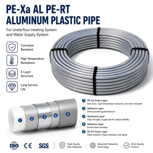 PEX AL PERT High Pressure Flexible PE Pipe ASTM Standard 6mm Diameter for Water and Gas Applications