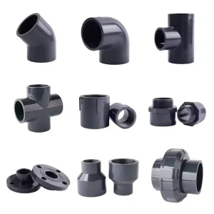 PFA CPVC PVC UPVC Plastic Pipe Fittings 3 Way Tee Union Elbow Connector Water Supply Drainage Industrial Plumbing