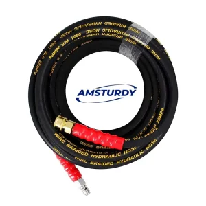 PH05-8 25ft High Pressure Hoses Car Wash Pipe Power Hydraulic Extension Flexible Steel Braided Pressure Washer Hose