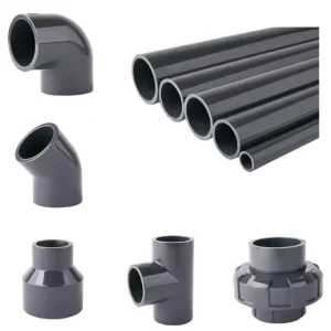 PN10 PVC Pipe for Water Supply Bell End or TS Quick Connect Plastic Plumbing Pipe for Agricultural Irrigation