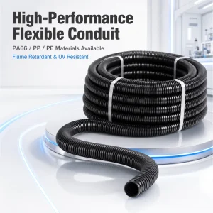 PP AD13 Corrugated Pipe Hose Plastic Protective Tube Flexible Conduit PP AD8.0 Electrical Wire Protection