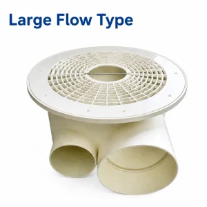 PP Bottom Drain for Fish Pond Waste Removal Aquaculture Tank Sewage Outlet System Shrimp Farming Filtration
