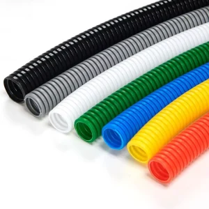 PP Corrugated Conduit Pipes with Traction Wire for Electrical and Plumbing Durable Flexible Rated Plastic Tubes