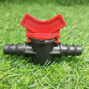 PP Fitting Gate Valve 16mm for Garden Irrigation System Drip Tape & Greenhouse Farm Connection