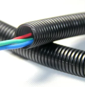 PP Material Flexible Protective Electrical Wire Harness Cover Split Corrugated Conduit and Fittings