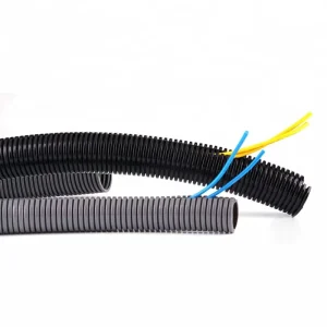 PP PA Nylon Flame Retardant UV Resistant Flexible Electrical Cable Conduit Corrugated Split Wire Loom Pipe