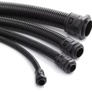 PP PA PE( HDPE LDPE )Electrical Wavelike Cable Conduit Plastic Corrugated Pipe Tube Contact Customized