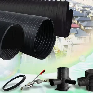 PP PE DWC Double Wall Corrugated Pipe Production Line for Electrical Parts Protection with Plastic Plastic Extruders