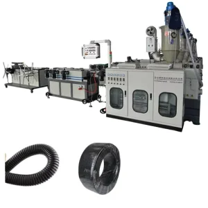 PP PE PA EVA PVC Plastic Single Wall Corrugated Pipe Manufacture Machine Production Line
