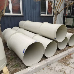 PP Plastic Pipe Customized Diameter and Length Exhaust Ductwork for Industrial Ventilation Rectangular PP Ductwork