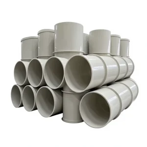 PP Rectangular Exhaust Ventilation Duct for Laboratory Waste Gas Treatment Custom Made Acid Alkali Resistant Plastic Pipe China