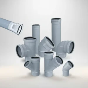 PP Silent Drainage Pipe Fittings 50mm 200mm Easy Installation Low Noise Drainage System