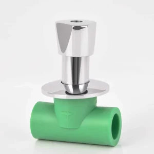 PPR High Pressure Green PN25 Fittings Gate Valve with 50 Year Warranty for Plumbing System