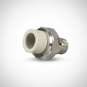 PPR High Temperature Resistant External Thread Union Fittings Customized for Building Water Supply Transport ISO