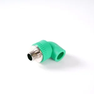 PPR Hot Water Pipe Fittings External Thread Brass Bend Joint with External Thread Elbow