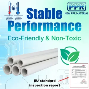 PPR Pipe Corrosion Resistant PPR Water Pipe Environmentally Friendly Plastic PPR Pipe Supply System Durable PPR Custom Size
