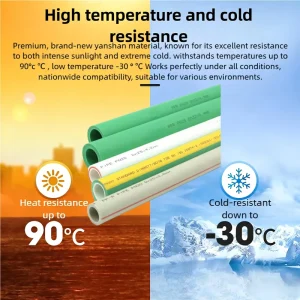 PPR Pipe Environmentally Friendly Supply System Corrosion Resistant PPR Water Pipe Plastic PPR Pipe Durable PPR Custom Size