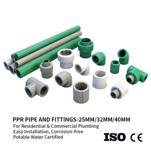 PPR Pipes 20-110mm Diameter High-pressure Hot Cold Water Plumbing Systems Welding Connections Durable Lightweight Eco-Friendly