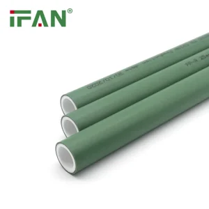 PPR Tube Plumbing Hot And Cold Water Pure Plastic 20-160mm NBR 15884 Dark Green PPR Pipe