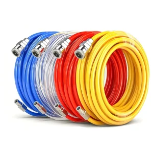 PU Air Hose & Quick Connectors Pneumatic Tubing For Woodworking Air Compressor Pump Anti Explosion Air Line Accessories