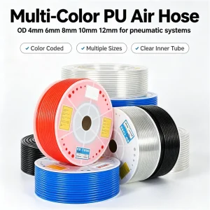 PU High Pressure Explosion Proof Pneumatic Hose 95A Hardness -20~60 Air Compressor Air Pump Auto Repair