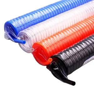 PU Pneumatic Air Hose Plastic Rubber Hose Spring Tube OEM Push In Connection 4-16mm Sizes