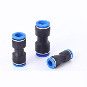 PU6 Plastic Pneumatic Cylinder Accessories Straight Through Push In PU Air Hose Pipe Fitting for Movement