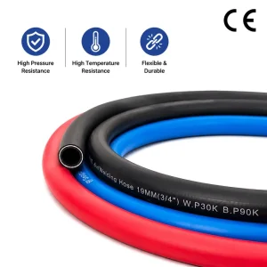 PVC Air Hose Suitable for Water Oil and Pneumatic Machinery Oil resistant with a Rated Pressure of 20~40 Bar