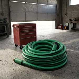 PVC Braided 50FT High Pressure Garden Hose Portable Outdoor Water Tube