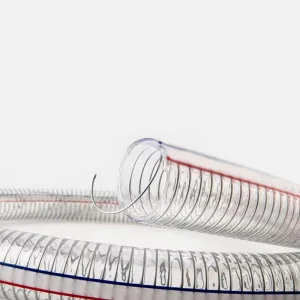 PVC Clear Spiral Steel Wire Reinforced Spring Transparent Water Pump Duty Water Discharge Hose Pipe