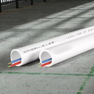 PVC Conduit Pipe 16 mm Durable PVC Tubo for Building Electrical Plastic Tubes 25 32 40mm