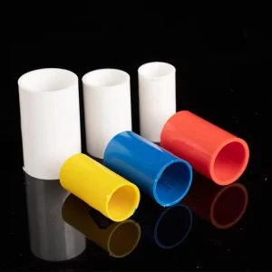 PVC Conduit Pipes Red Yellow Blue Thickened 16-40mm Smooth Home Assembly Fittings Direct Water Supply