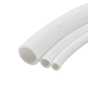 PVC Corrageted Tube 20mm 25mm White Plastic Flexible Pipe Factory