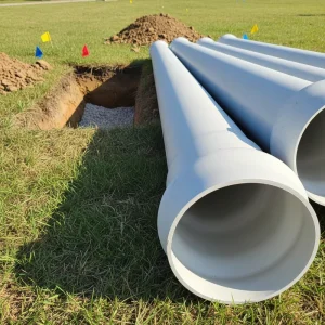 PVC Downpipe and Gutter System for Roof Rainwater Collection and Stormwater Management