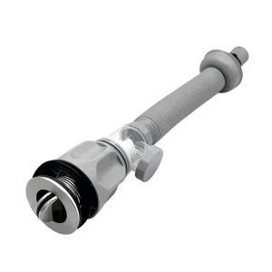 PVC Drain Pipe with Stainless Steel Head Modern Style Anti Odor Design Easy Installation for Bathroom Basin