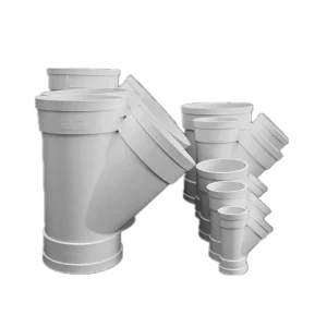 PVC Drainage Pipe Inclined Three-way Different Diameter Equal 45-degree Drainage Oblique Three-way Specifications Complete