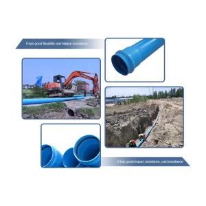 PVC Drainage Pipe Manages Efficient Runoff This PVC-O Pipe Enables Smooth Flow This PVC-O Pipe Handles Abuse