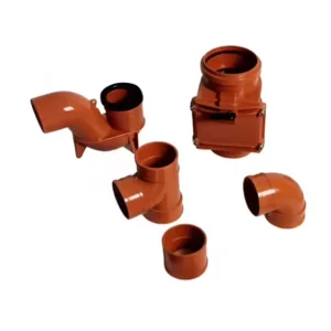 PVC Drainage Pipes Fittings Size 50mm-250mm 1-1/4”-10” Execution Standard EN1329 EN1401 ISO3633 ASTMD 2665