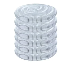 PVC Dust Fume Collection Hose Flexible Clear PVC Tubing Puncture Resistant Plastic Tube for Effective Gas Collection