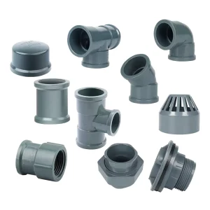 PVC Fittings Pipes And Names Plumbing Of PN16 Fitting Plastic 90 Degree Elbow Cross Joint Sleeve Connector Large Diameter Pipe