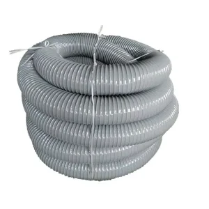 PVC Gray Steel Wire Hose Industrial Corrugated Pipe Plastic Smoke Exhaust Ventilation Dust Extraction Hose Mainland China