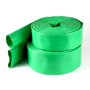 PVC Green Flat Drainage Hose 1/2 “for Pond Water Pump Field Garden Irrigation PVC Hose