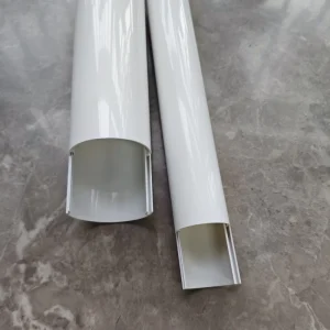 PVC Half Coupling Pipe 32mm Two Piece Split Anti-Freezing Industrial Anti-UV Durable Non-Toxic Cable Protection Conduit